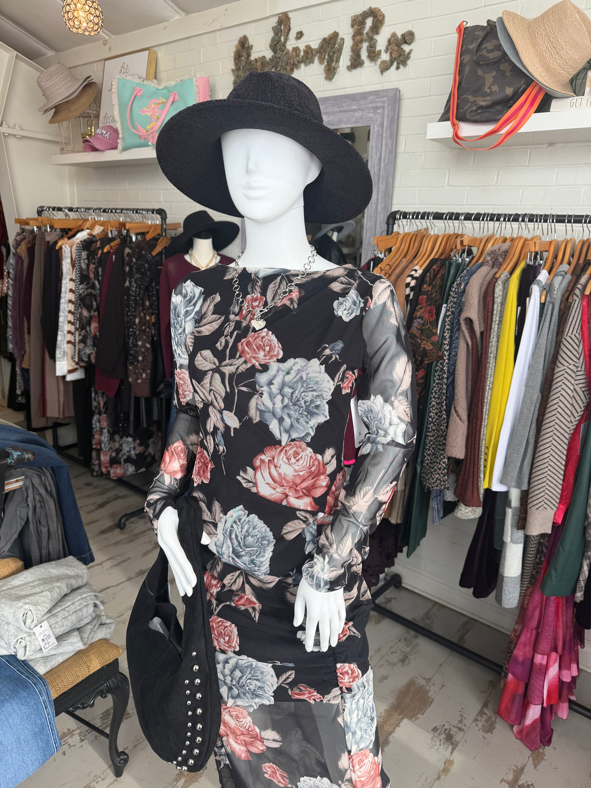 Floral Sheer Dress