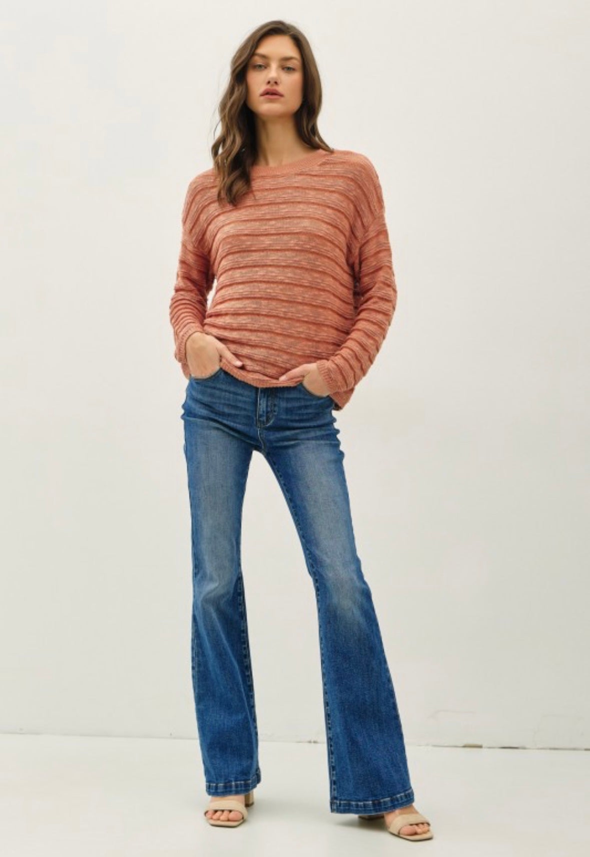 Terracotta Textured Sweater