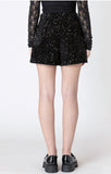 Black Sequin Shorts