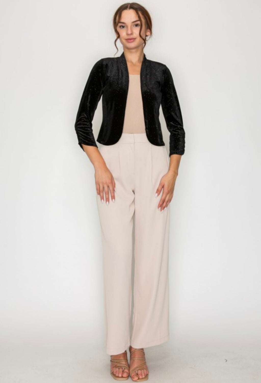 Black Sparkle Bolero