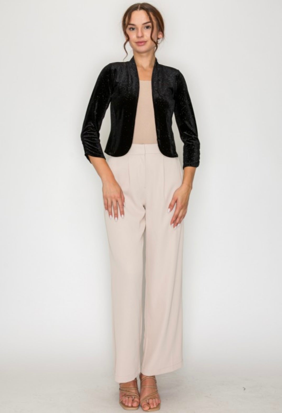 Black Sparkle Bolero