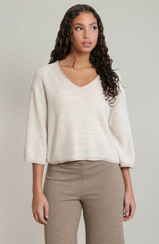 Soft Oatmeal Boxy Sweater