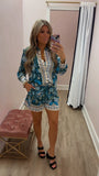 Poolside Scarf Print Button Down