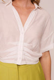 White Pintuck Top