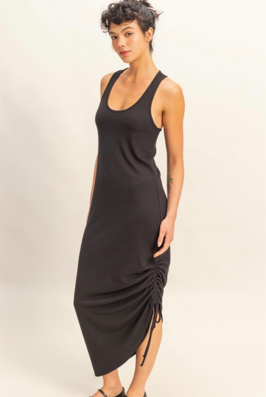 Black Twist Tank Dress