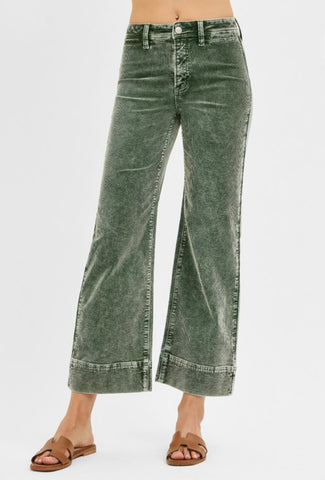 Forest Corduroy Wide Leg