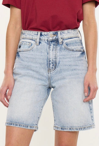 High Rise Light Bermuda Shorts