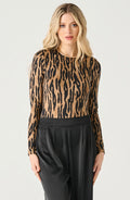 Animal Print Longsleeve Bodysuit