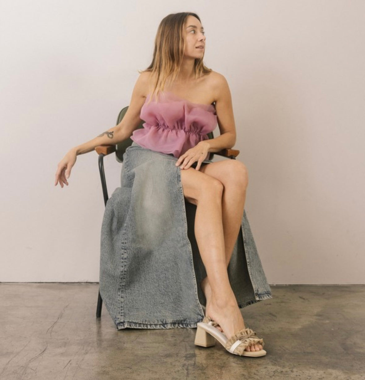 Khaki Julissa Bow Sandals