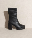 Black Josephine Platform Boots