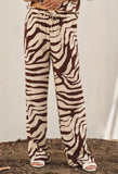 Brown Zebra Print Set
