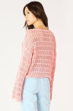 Apricot Crochet Cropped Sweater