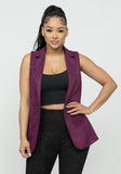 Plum Suede Vest