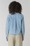 Denim Cropped Button Down