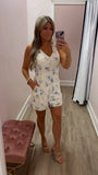 Lavender Floral Mini Dress