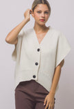 Cream Oversized Cardigan