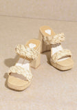 Chloe Raffia Platform Sandals