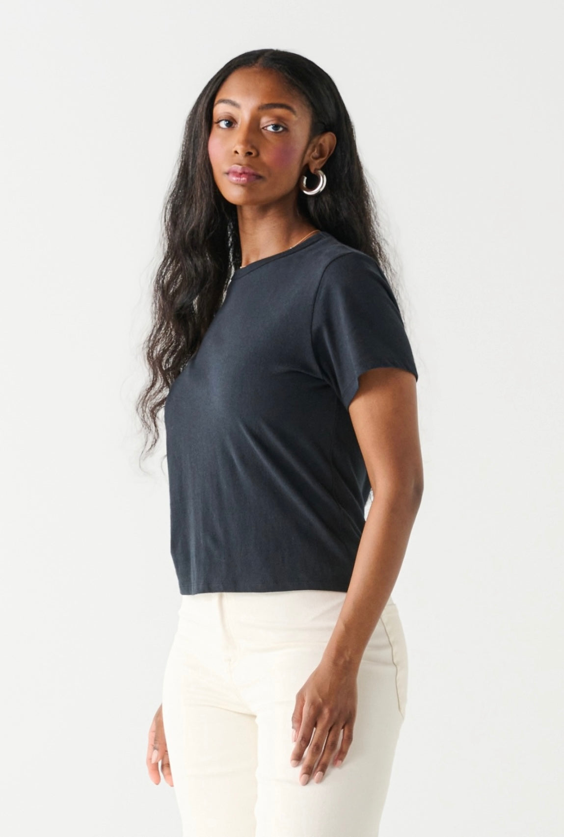 Black Boxy Tee