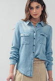 Denim Long Sleeve Button Down
