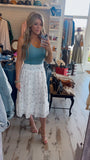 Dainty Roses Midi Skirt
