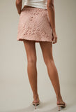 Blush Lace Mini Skirt