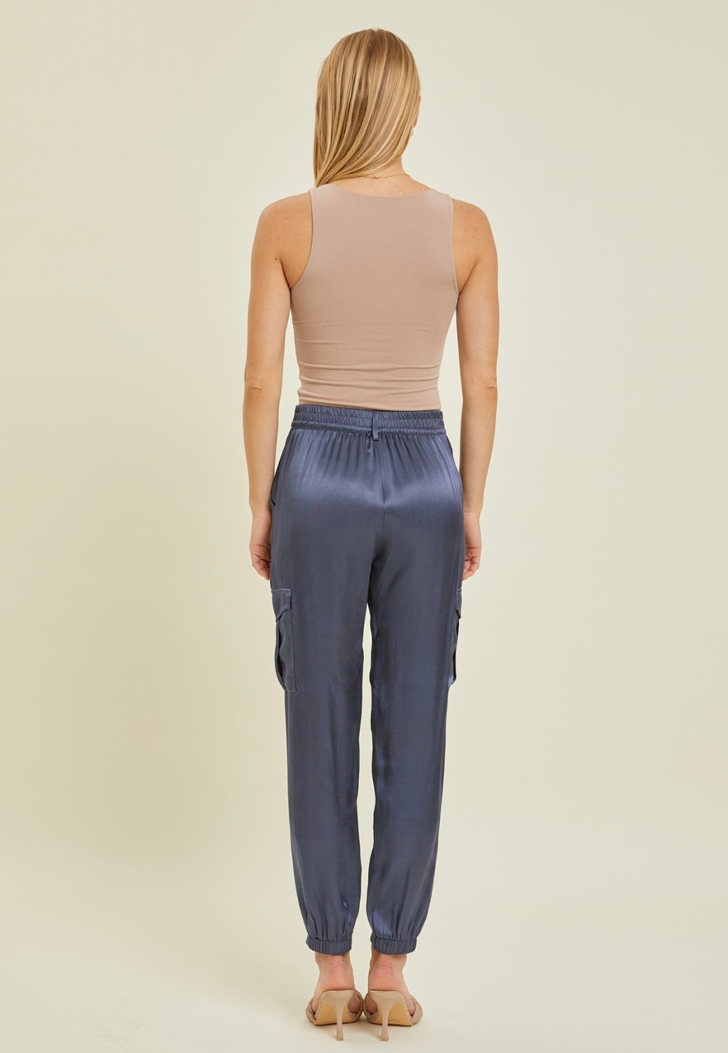 Taupe High Neck Cami