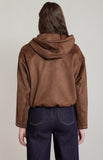 Brown Hooded Bomber Jacket