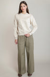 Ivory Floral Sweatshirt