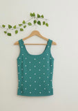 Teal Polka Dot Tank