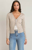 Oatmeal Tie Cardigan