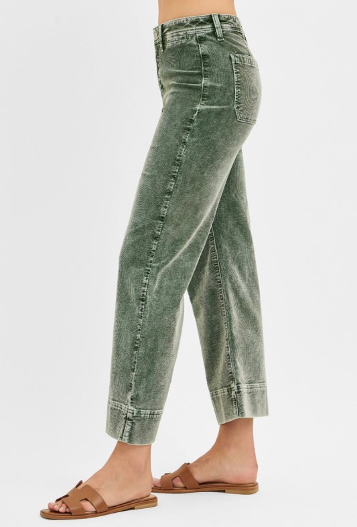 Forest Corduroy Wide Leg