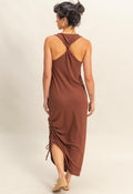 Brown Twist Tank Dress