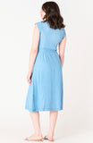 Short Sleeve Button Down Denim Dress
