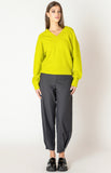 Lime V-Neck Sweater