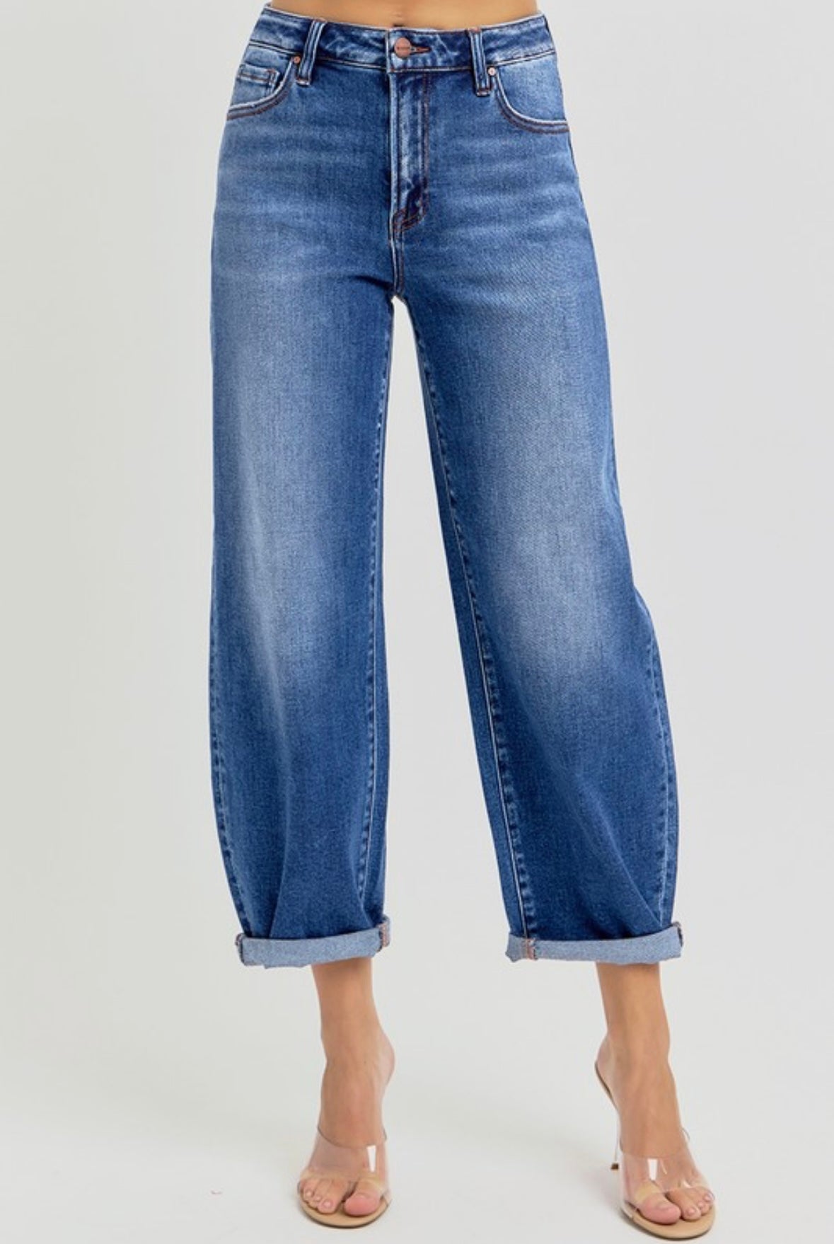 Stella High Rise Barrel Jeans