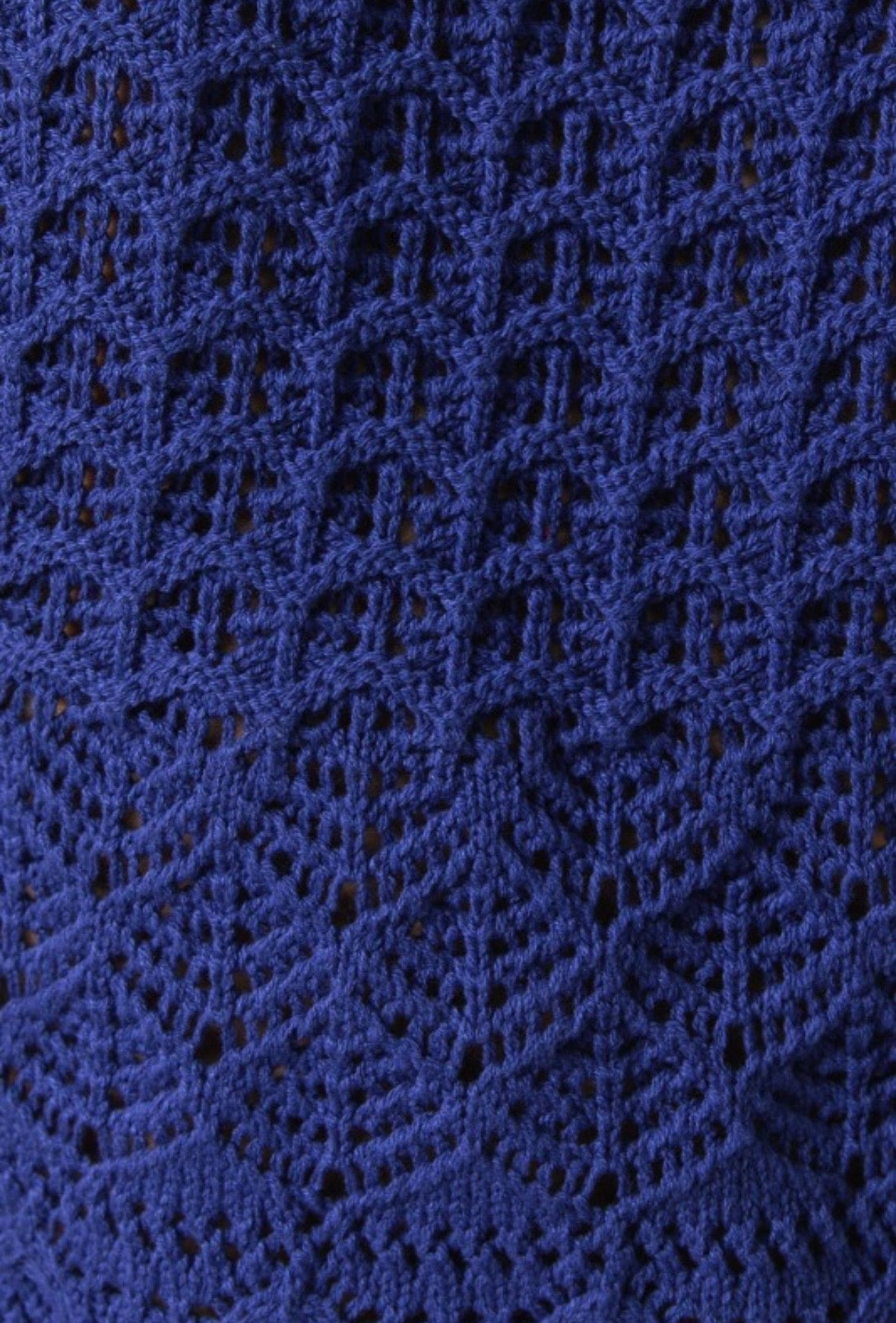 Cobalt Crochet Vest