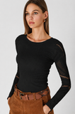 Black Cut Out Top