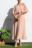 Blush Accordion Dress