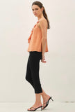 Apricot Ruffle Tank