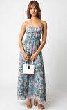 Charlize Blue Floral Dress