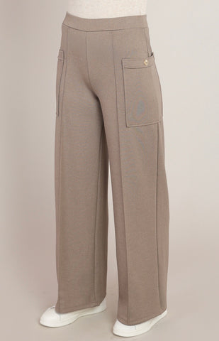 Warm Taupe Cargo Trouser Pants