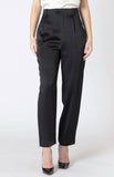 Black Satin Trouser Pants