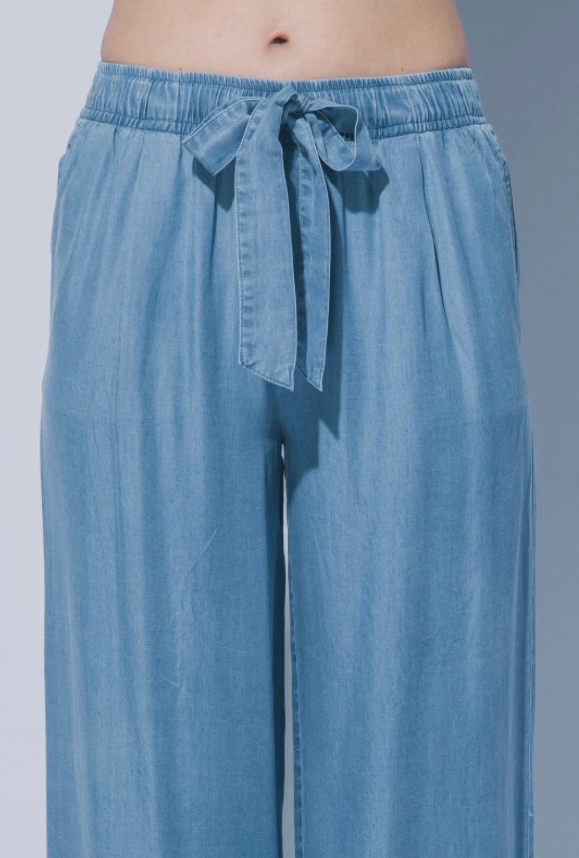 Belted Wide Leg Pants