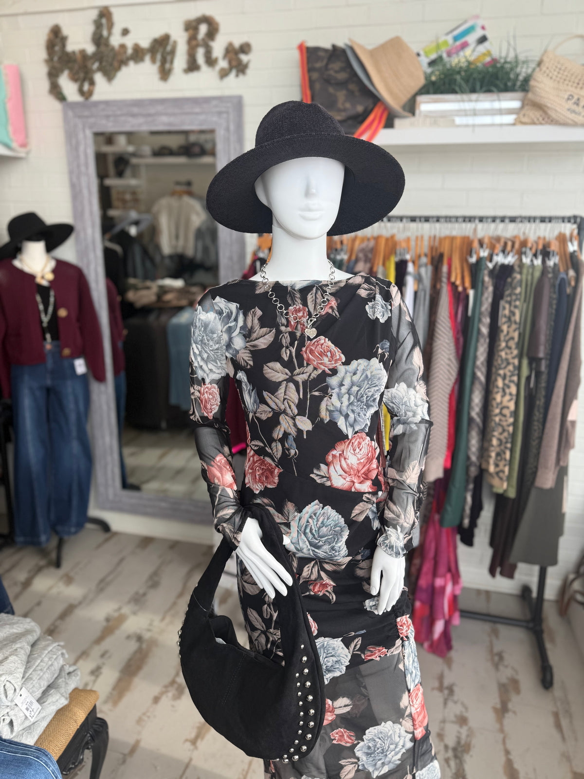 Floral Sheer Dress