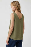 Olive Studded Tank Top