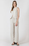 Linen Button Down Vest