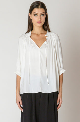 White Peasant Top