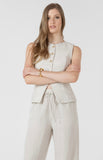 Linen Button Down Vest