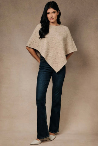 Cream Cape Sweater