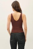 Chocolate V-Neck Cami